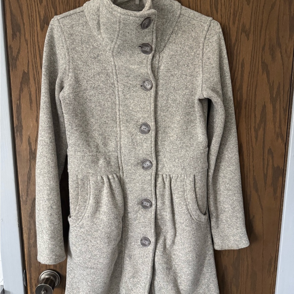 Patagonia Women's Gray Button-Front Trench Coat